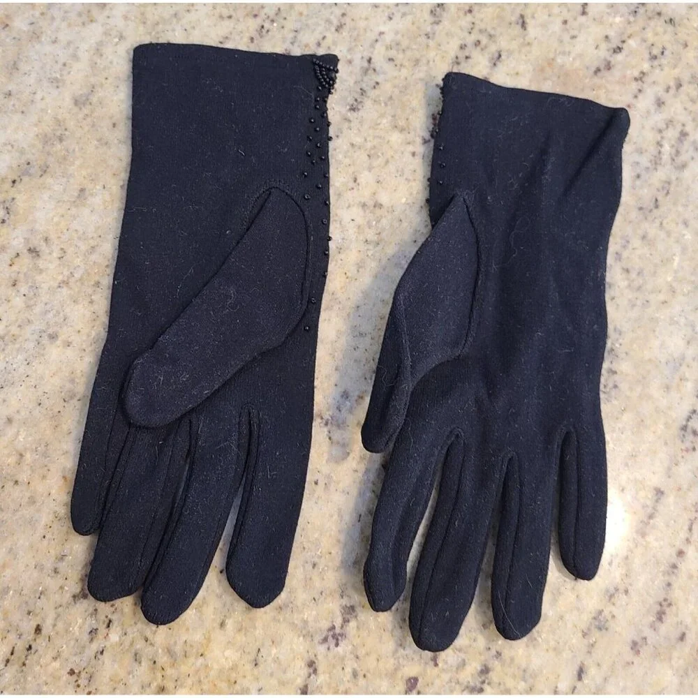 New? Vintage One Size Black Nylon Stretch Formal 8
